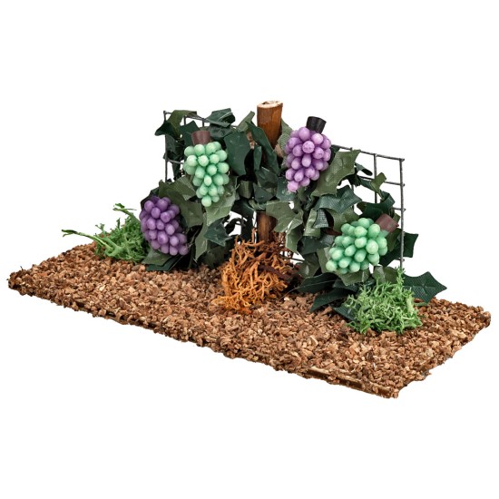 Vineyard with black and white grapes for nativity scene Mondo Presepi