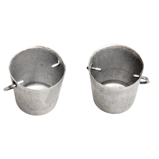 Set de 2 cubos de metal ø 2 cm para belén Mondo Presepi