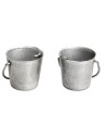 Set of 2 metal buckets ø 2 cm for nativity scene Mondo Presepi