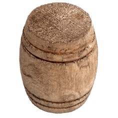 Botte in legno cm ø 3x3,6 h minuterie presepe per presepe Mondo 2