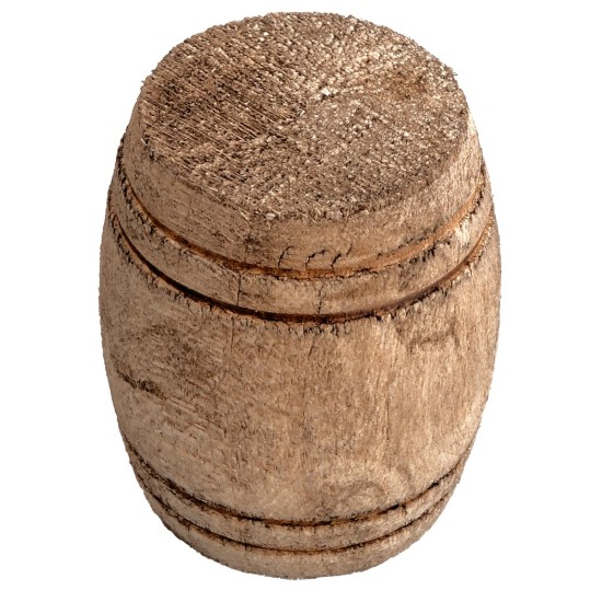 Wooden barrel cm ø 3x3.6 h nativity scene accessories for Mondo nativity scene