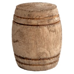 Wooden barrel cm ø 3x3.6 h nativity scene accessories for Mondo nativity scene