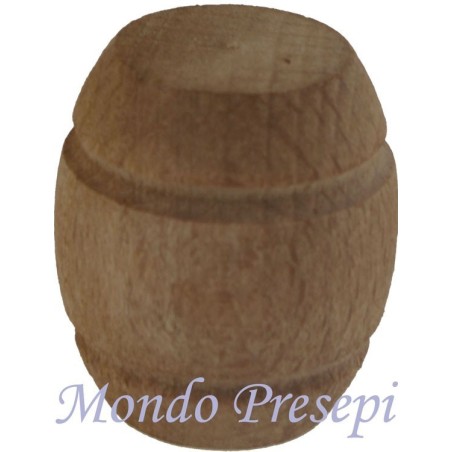Barril de madera cm 3 - Cod. MU01 Mundo Pesebres
