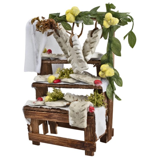 Bath with cod cm 8.5x4.5x14.1 h for nativity scene Mondo Presepi