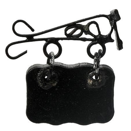 Letrero de metal de 2,5 cm para belén Mondo Presepi