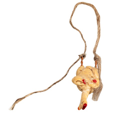 Pollo spennato in resina per presepe Mondo Presepi