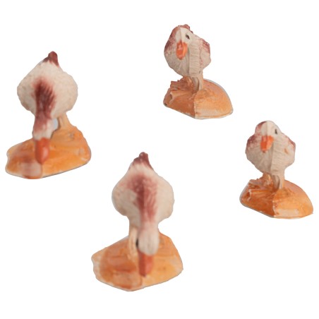 Conjunto de 4 ocas en PVC para estatuas de 6-8 cm para belén Mondo Presepi