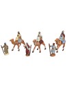 Three Wise Men 3.5 cm on camel with camel driver for Mondo nativity scene