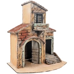 Casetta napoletana con porta rialzata cm 26,5x15,7x14,5 h.  2