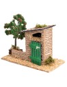 Garden with storage and apple tree 5-6 cm for nativity scene