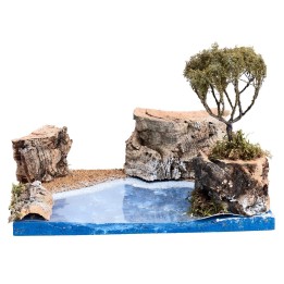 Paisaje marino con islote cm 19x14,5x13 h
