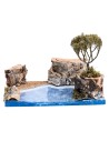 Seascape with islet cm 19x14.5x13 h for Mondo nativity scene