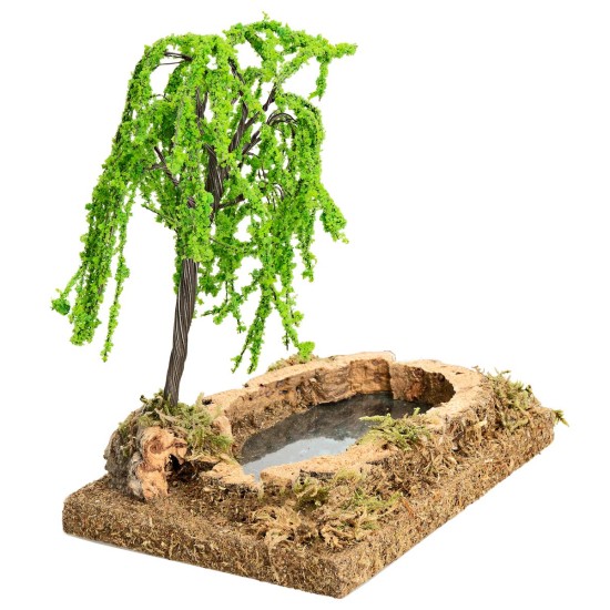 Estanque efecto profundidad con planta cm 12,5x8,5x14 h para