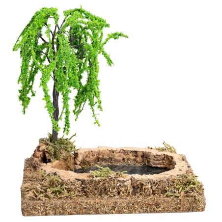 Estanque efecto profundidad con planta cm 12,5x8,5x14 h