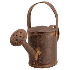 Rusty metal watering can cm 9.7x7.8 h for nativity scene