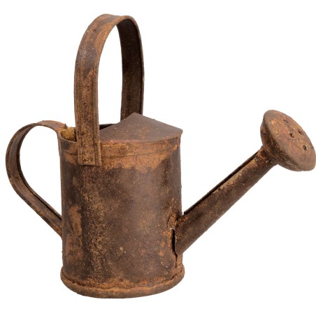 Rusty metal watering can cm 9.7x7.8 h for nativity scene