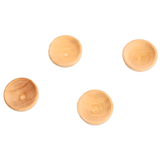 Set of 4 wooden bowls ø 1.5 cm for nativity scene Mondo Presepi