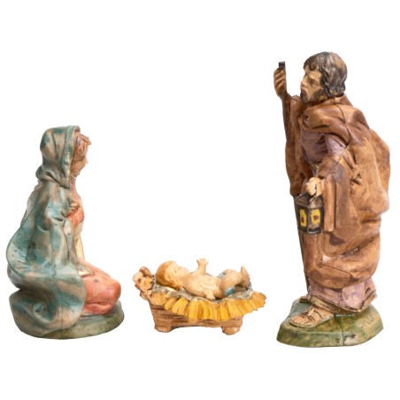 Conjunto Natividad 3 piezas 10 cm Euromarchi para belén Mundo Pesebres