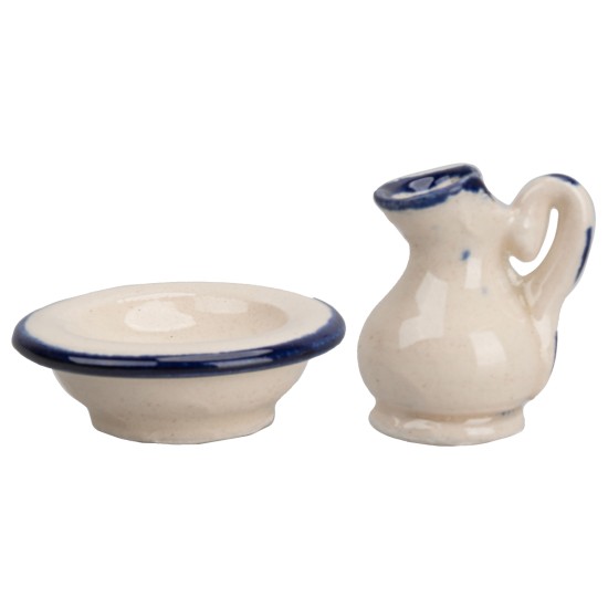 Brocca in ceramica cm 2,6 per presepe Mondo Presepi