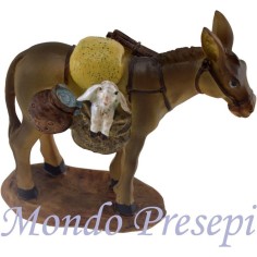 Asno con oveja en el saco Mondo Presepi