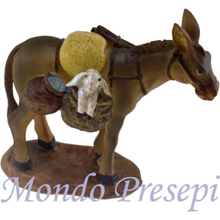 Asno con oveja en el saco Mondo Presepi