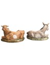 Set ox and donkey Lux for statues h 10 cm Euromarchi