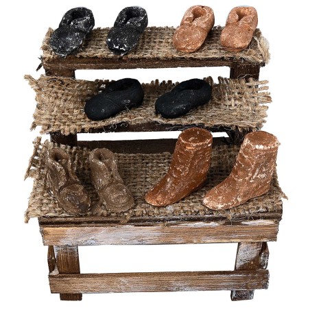 Puesto de madera del zapatero cm 9x5x11 h para belén Mundo