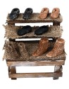 Puesto de madera del zapatero cm 9x5x11 h