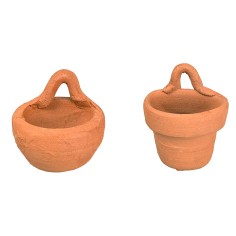 Conjunto de 2 jarrones con gancho para belén Mondo Presepi