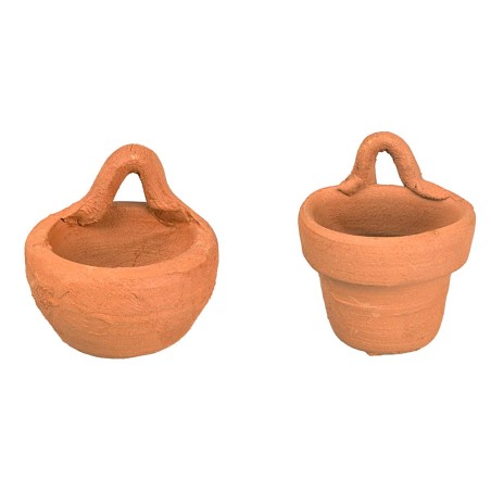 Conjunto de 2 jarrones con gancho para belén Mondo Presepi