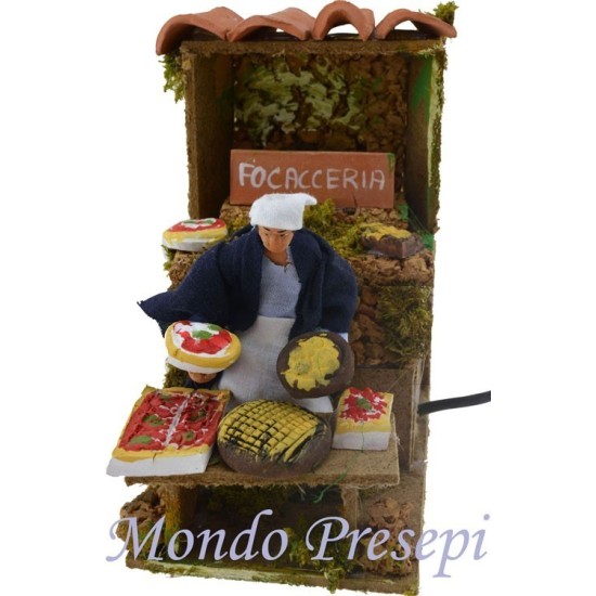 Vendedor de pizzas en movimiento Mondo Presepi