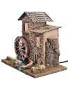 Casa con mulino ad acqua funzionante cm 25x16x22,3 h