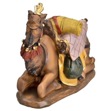 Cammello seduto in resina consigliato serie 15 cm per presepe