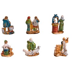 Conjunto de 6 estatuillas Euromarchi de 4 cm para belén Mundo Pesebres 2