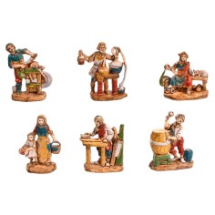 copia de Set 6 figuras Euromarchi 4 cm para belén Mundo Pesebres