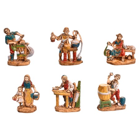 copia de Set 6 figuras Euromarchi 4 cm para belén Mundo Pesebres