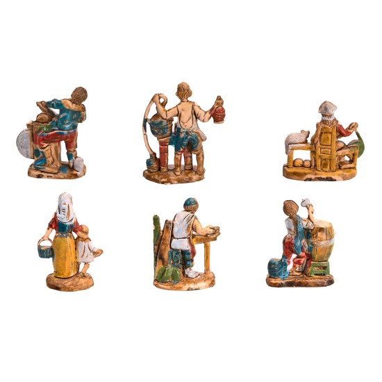 Set 6 statuine 3,5 cm Euromarchi