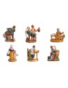 Set of 6 figurines 3,5 cm Euromarchi