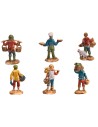 Conjunto de 6 estatuas Euromarchi 4 cm para belén Mundo Pesebres