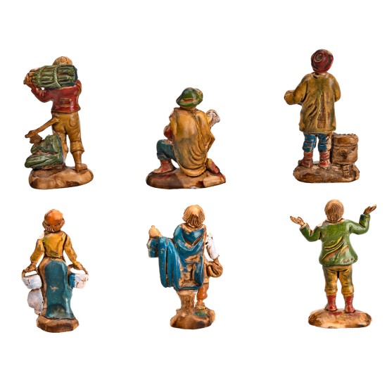 copia de estatua Set 6 Euromarchi 4 cm para belén Mondo Presepi