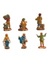 copy of Set 6 statue Euromarchi 4 cm per presepe Mondo Presepi