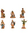 copy of Set 6 statue Euromarchi 4 cm per presepe Mondo Presepi