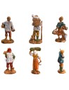 Set of 6 Euromarchi figurines 4 cm for nativity scene Mondo Presepi