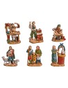 Set of 6 figurines 3,5 cm Euromarchi