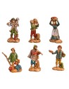 copia de Set 6 estatuillas Euromarchi 4 cm para belén Mondo Presepi