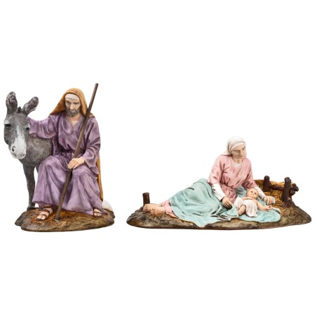 Nativity 15 cm in resin Landi Moranduzzo nativity scene