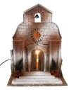 Iglesia con campanario para estatuas de 12-15 cm para belén Mundo