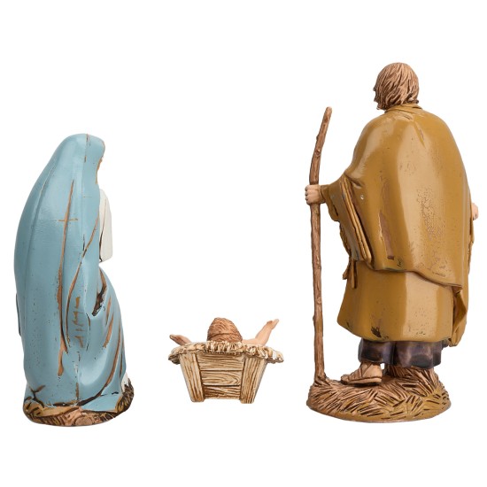 Natividad 3 figuras decoración ‘700 serie 10 cm Landi Moranduzzo