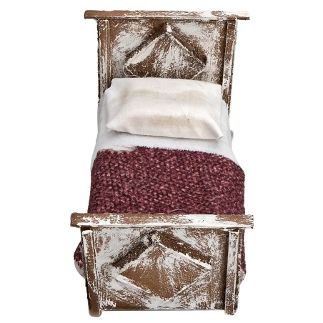 copia de Cama matrimonial en madera cm 8x5x2,5 h para belén