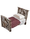 copy of Letto matrimoniale in legno cm 8x5x2,5 h per presepe